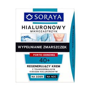 Soraya Hialuronowy mikrozastrzyk 40+ Regenerujcy krem na dzie i na noc 50ml - 2856017531