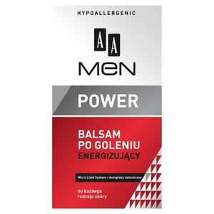 AA Men Power Balsam po goleniu energizujcy do kadego rodzaju skry 100ml - 2837406028