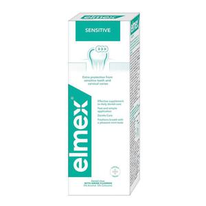 Elmex Sensitive Plus z aminofluorkiem Pyn do pukania jamy ustnej bez alkoholu 400ml - 2856500785