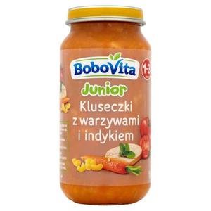 BoboVita Junior Kluseczki z warzywami i indykiem 1-3lata 250g - 2842409527