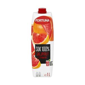 Fortuna Grejpfrut czerwony Sok 100% 1l - 2827389102