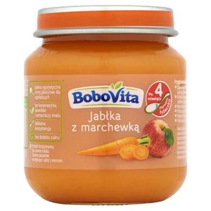 BoboVita Jabka z marchewk po 4 miesicu 125g - 2846389016