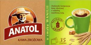 Delecta Anatol Kawa zboowa o smaku wanilii 147g (35 torebek) - 2850449518