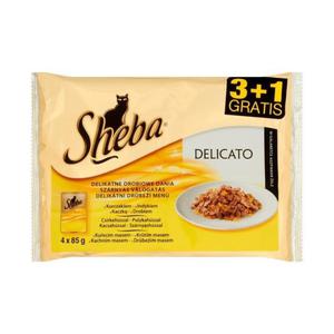 Sheba Delicato Delikatne drobiowe dania w galaretce Karma penoporcjowa 4 x 85g - 2846389091