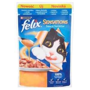 Felix Sensations Sauces z ryb w sosie z pomidorami Penoporcjowa karma dla dorosych kotw 100g - 2846389106