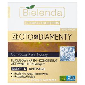 Bielenda Celebrity Collection Zoto i Diamenty Krem-koncentrat aktywnie liftingujcy na noc 50ml - 2837409401