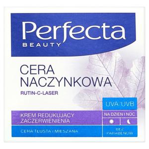 Perfecta Beauty Cera Naczynkowa Krem redukujcy zaczerwienienia na dzie i noc 50ml