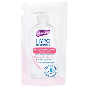 Luksja Hypo allergenic Witamina E + gliceryna Mydo w pynie Opakowanie uzupeniajce 400ml - 2837409893