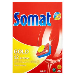 Somat Gold Tabletki do mycia naczy w zmywarkach 760g (40 sztuk) - 2837409938