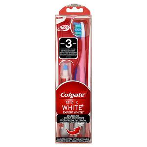 Colgate 360 Max White Expert White Szczoteczka do zbw rednia + Aplikator wybielajcy - 2837410426