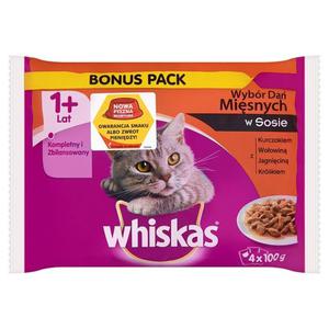 Whiskas Wybr da misnych w sosie Karma penoporcjowa 1+ lat 400g (4 saszetki) - 2837411003