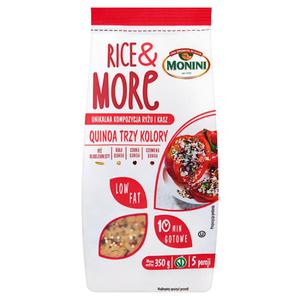 Monini Rice & More Quinoa Trzy Kolory Unikalna kompozycja ryu i kasz 350g - 2837411259