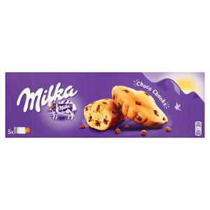 Milka Choco Chunks Ciastka biszkoptowe z kawakami czekolady mlecznej 140g (5 sztuk) - 2837411405