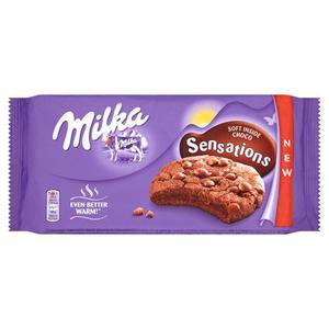 Milka Sensations Ciastka kakaowe z kawakami czekolady mlecznej 156g - 2837411596