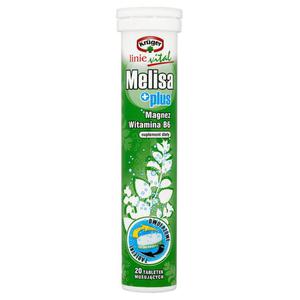 Krger Linie Vital Melisa plus Tabletki musujce o smaku cytrynowym 80g (20 sztuk) - 2844614143