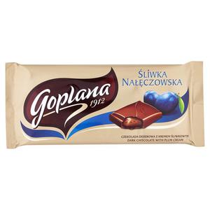 Goplana liwka Naczowska Czekolada deserowa z kremem liwkowym 90g - 2837411809