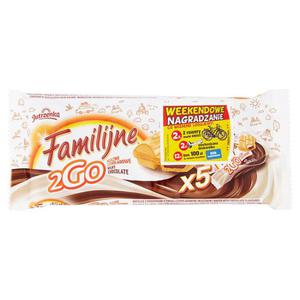 Familijne 2Go mleczno czekoladowe Wafelek z nadzieniami 100g (5 sztuk) - 2846389369