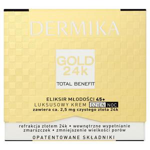 Dermika Gold 24k Total Benefit Eliksir modoci 45+ Luksusowy krem dzie noc 50ml - 2837412089