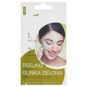 Bielenda Professional Formula Peeling gruboziarnisty + Glinka zielona 2 x 5g - 2842140425