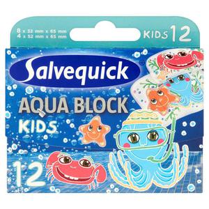 Salvequick Aqua Block Kids Plastry 12 sztuk - 2853299149
