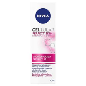 NIVEA Cellular Perfect Skin Udoskonalajcy fluid SPF 15 40ml - 2837412345