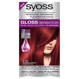Syoss Gloss Sensation Farba do wosw Malinowa czerwie 5-22 - 2837412581
