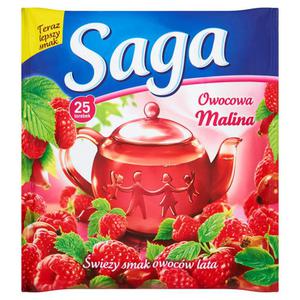 Saga Owocowa malina Herbatka 45g (25 torebek) - 2837412679