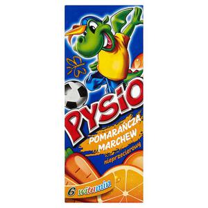 Pysio Pomaracza Marchew Napj z owocw i marchwi z dodatkiem witamin 200ml - 2837412698