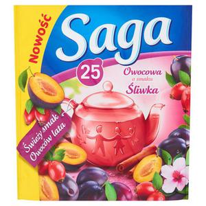 Saga Owocowa o smaku liwka Herbatka 37,5g (25 torebek) - 2837412754