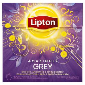 Lipton Amazingly Grey Herbata czarna aromatyzowana 38g (20 torebek) - 2837412756
