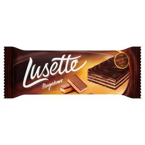 Lusette Nugatowe Wafelek kakaowy przekadany kremem nugatowym w polewie kakaowej 50g - 2837412796