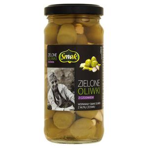 Smak Zielone oliwki z czosnkiem 220g - 2837412809