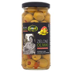 Smak Zielone oliwki z past paprykow 220g - 2837412810