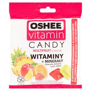 Oshee Vitamin Candy Multifruit Karmelki twarde o smaku owocowym Suplement diety 90g