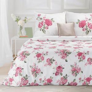 Pociel satynowa SPRING 180x200 Eurofirany biaa rowa rany ogrd - 2877286188