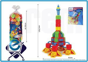 Klocki przestrzenne wafle 270el WIELKA RAKIETA +2L - 2828972849