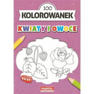 KOLOROWANKI A5 - 8 obrazkw - Kwiaty i owoce - 2865866201