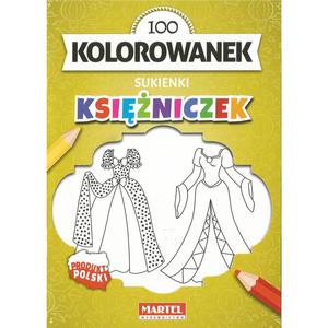 KOLOROWANKI A5 - 8 obrazkw - Sukienki ksiniczek - 2865866220