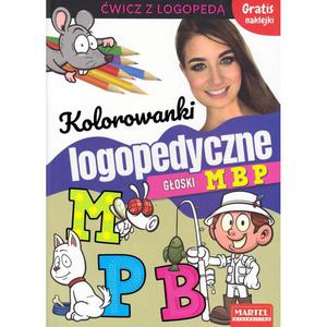 Kolorowanki LOGOPEDYCZNA +naklejki GOSKI M B P - 2871951662