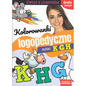 Kolorowanki LOGOPEDYCZNA +naklejki GOSKI K G H - 2871951667