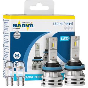 arwki LED H8 / H11 / H16 NARVA Range Performance LED 12/24V 24W (6500K) + arwki LED W5W - 2873315722