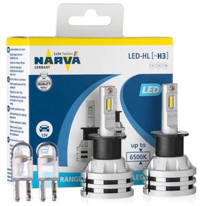 arwki LED H3 NARVA Range Performance LED 12/24V 19W (6500K) + arwki LED W5W - 2873315717