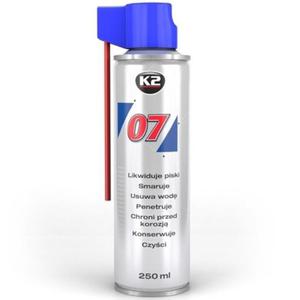 Produkt wielozadaniowy K2 07 250ml (likwiduje piski, smaruje, czyci, antykorozyjny) - 2846844460