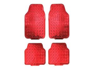 Czerwone dywaniki samochodowe, aluminiowe, metalizowane - 2861171716