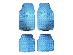 Niebieskie dywaniki samochodowe, aluminiowe, metalizowane - 2861171717