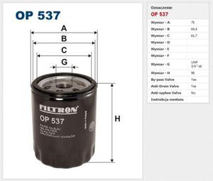 Filtr oleju Filtron Alfa Romeo 147 - 2829106003