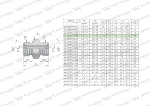 Zczka hydrauliczna redukcyjna calowa BB 3/8" x 1/4" BSP Waryski ( sprzedawane po 10 ) - 2876418237