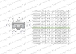 Zczka hydrauliczna redukcyjna calowa BB 1/4" x 3/4" BSP Waryski ( sprzedawane po 2 ) - 2876418239