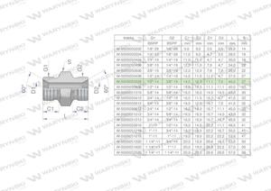 Zczka hydrauliczna redukcyjna calowa BB 3/8" x 1/2" BSP Waryski ( sprzedawane po 10 ) - 2876418240