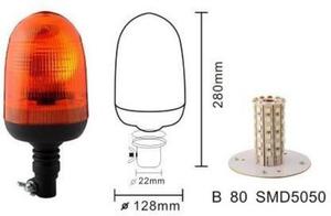 LAMPA OBROTOWA LED PRZEGUB ECE R65 ECE R10 MOTORRA - 2876415597